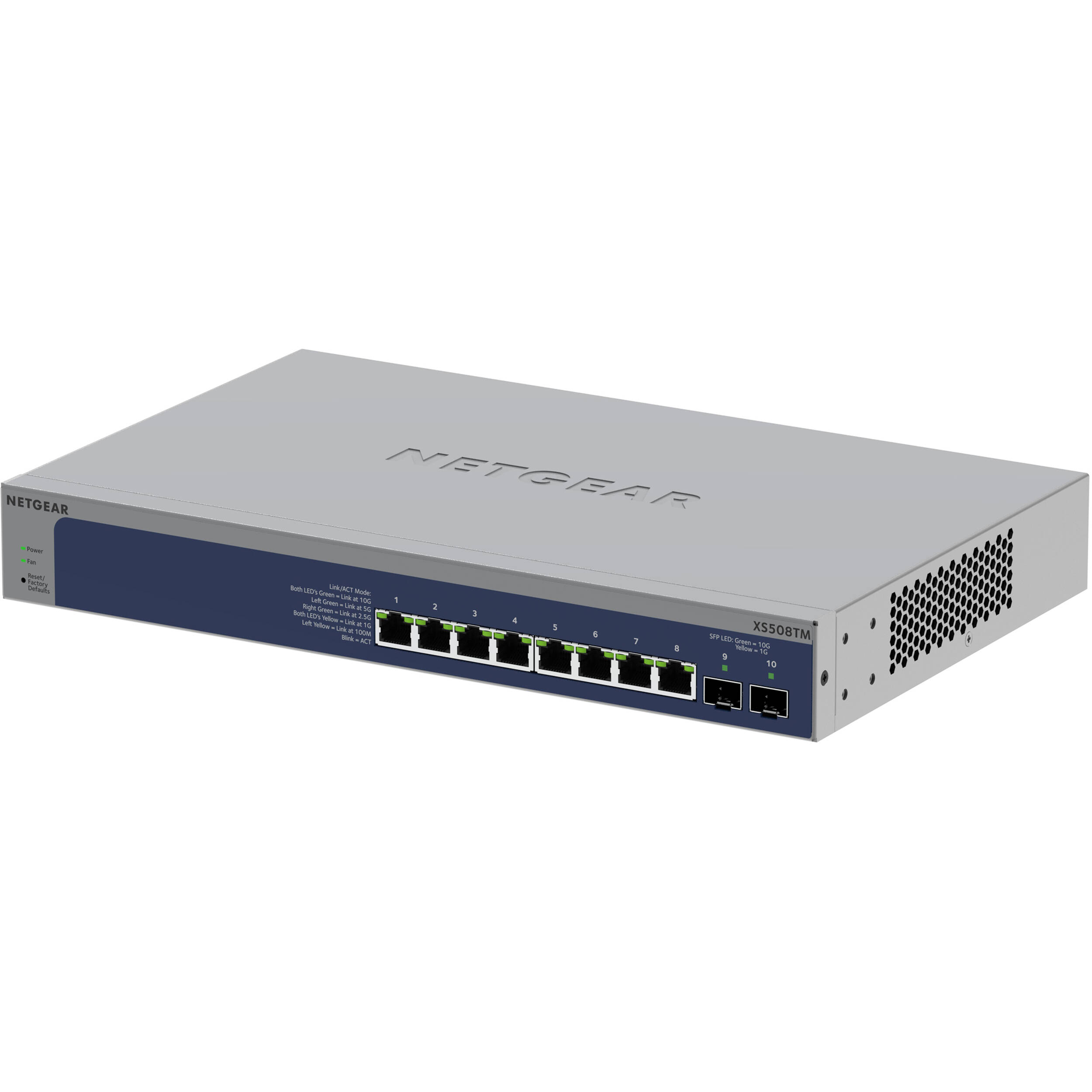 Netgear XS508TM-100NAS 8-port 10G multi-gig smart managed switch for enterprise edge networking — view 4