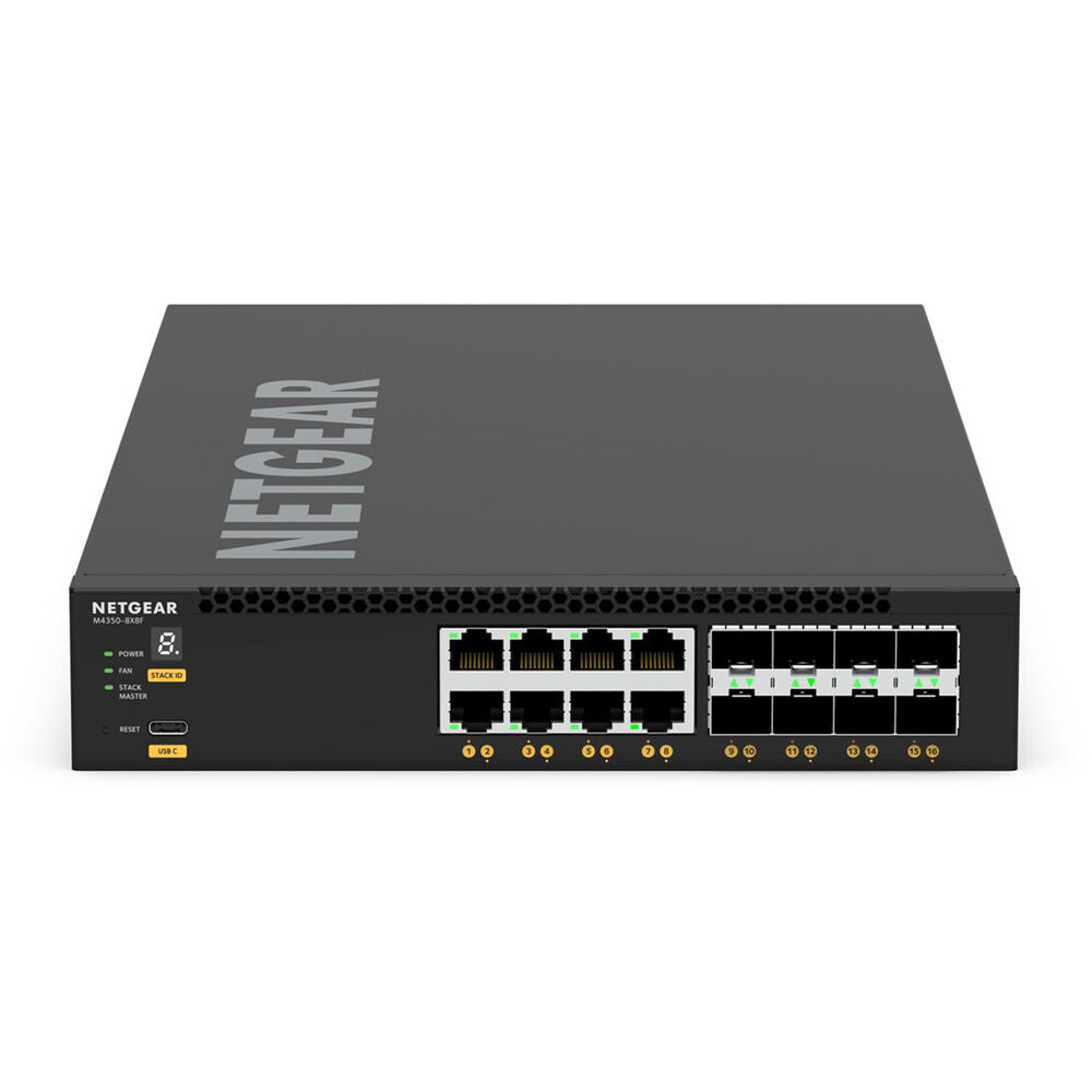 Netgear M4350-8X8F 16-port managed data center switch for rack deployment — view 4