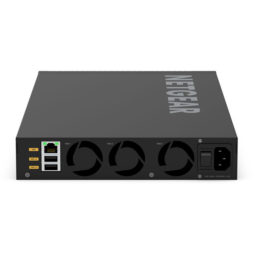 Netgear M4350-12X12F managed data center switch with 24 ports and 12 SFP+ uplink slots — view 2