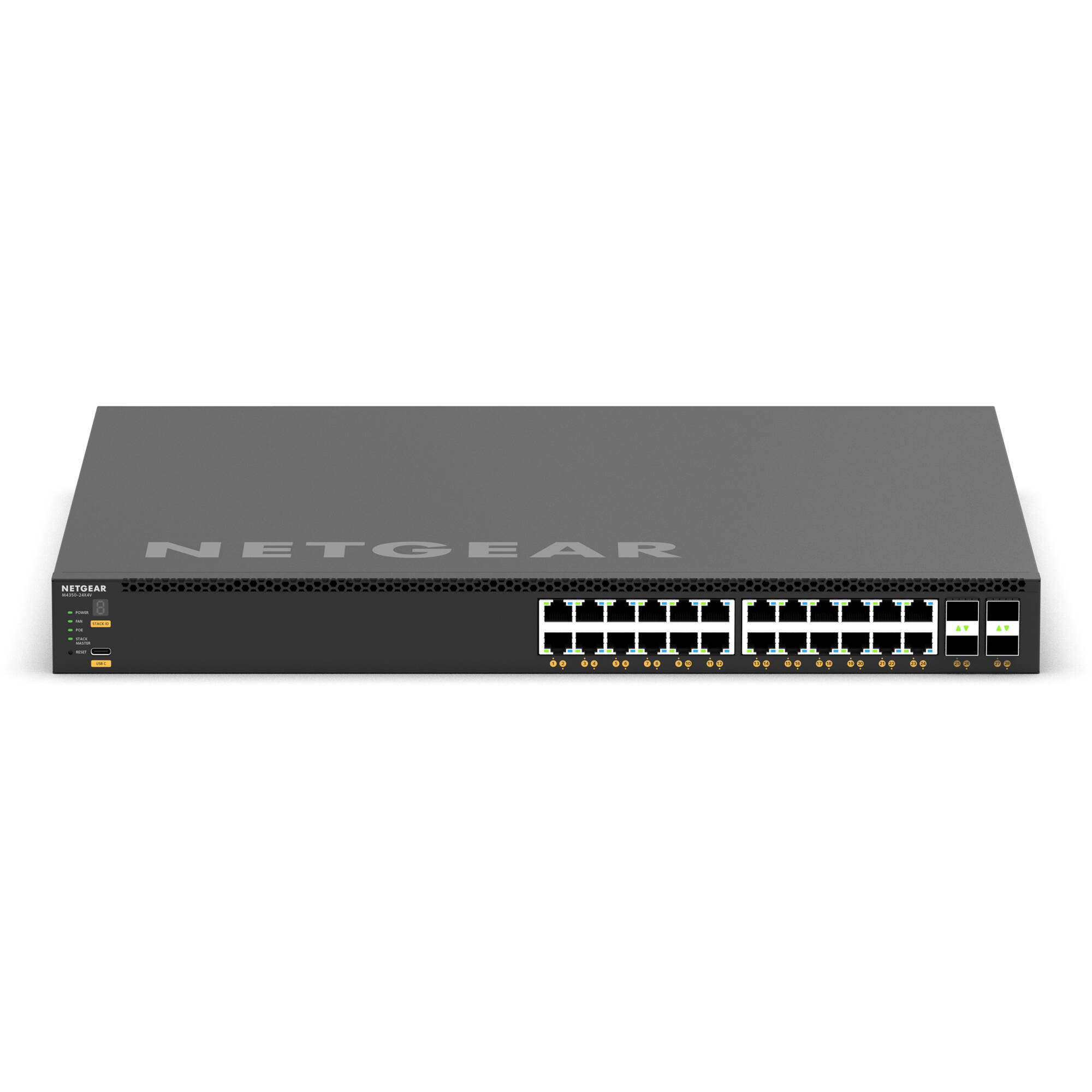 Netgear M4350-24X4V managed 10GbE data center switch for compact rack aggregation — view 2