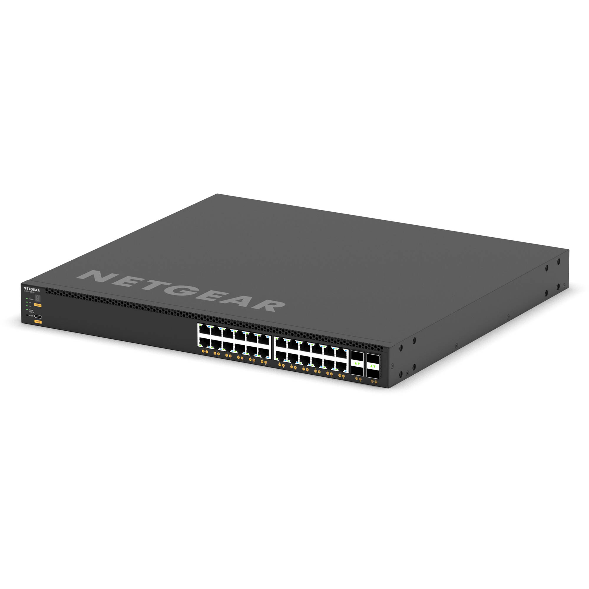 Netgear M4350-24X4V managed 10GbE data center switch for compact rack aggregation — view 3