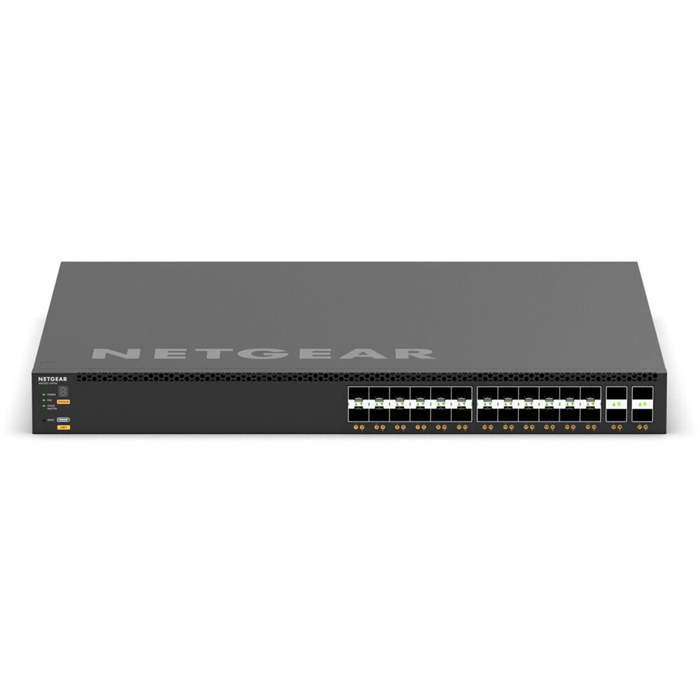 Netgear M4350-24F4V managed data center switch with 28 ports and 10GbE connectivity — view 2