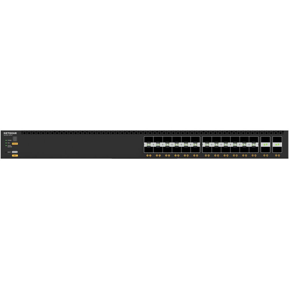 Netgear M4350-24F4V managed data center switch with 28 ports and 10GbE connectivity — view 7