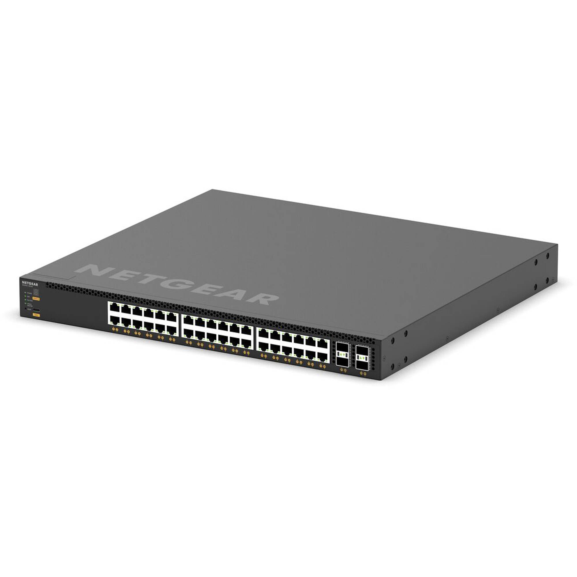 Netgear M4350-36X4V managed data center switch with 36 ports and 4 SFP+ uplink slots — view 3