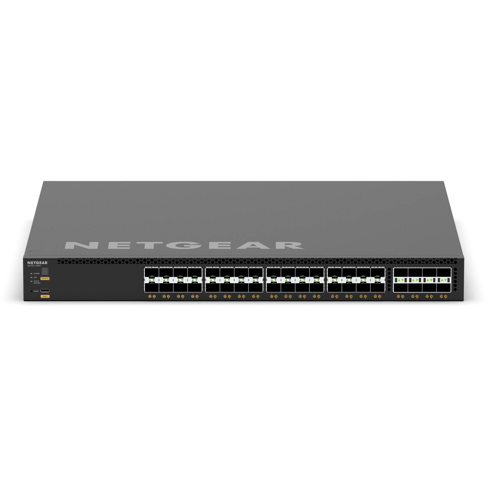 Netgear M4350-32F8V managed data center switch with 10GbE connectivity and 32-port configuration — view 2