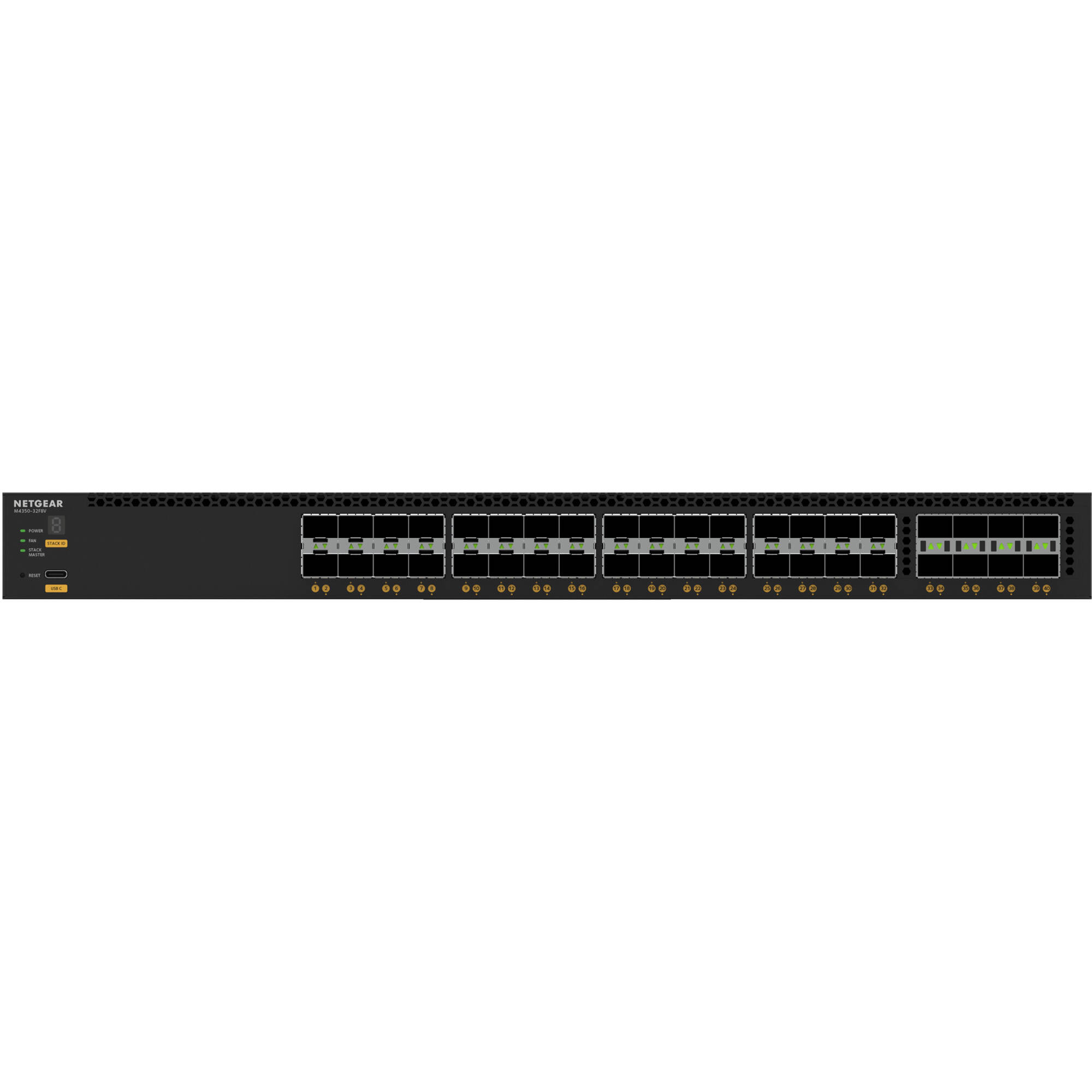 Netgear M4350-32F8V managed data center switch with 10GbE connectivity and 32-port configuration — view 7
