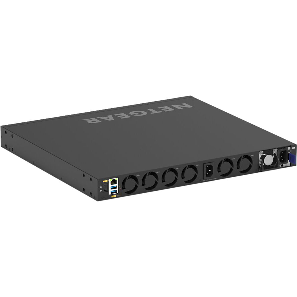 Netgear M4350-24X8F8V managed data center switch with 24 10GbE ports and 8 SFP+ uplink slots — view 5