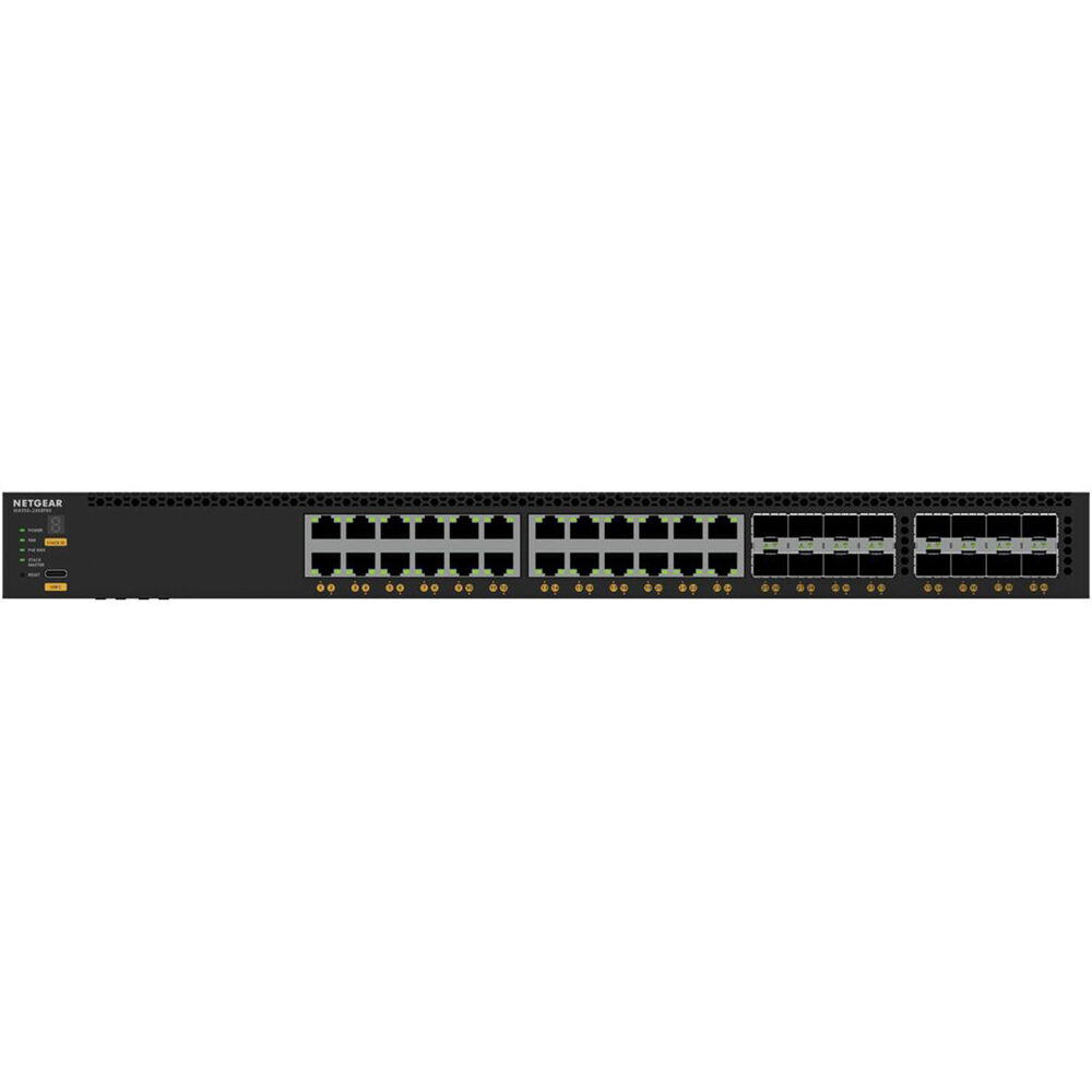 Netgear M4350-24X8F8V managed data center switch with 24 10GbE ports and 8 SFP+ uplink slots — view 7