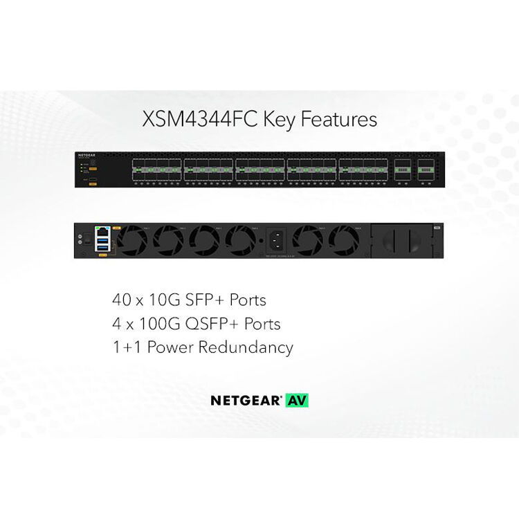 Netgear M4350-40F4C managed 40-port Gigabit Ethernet Layer 3 switch — view 7