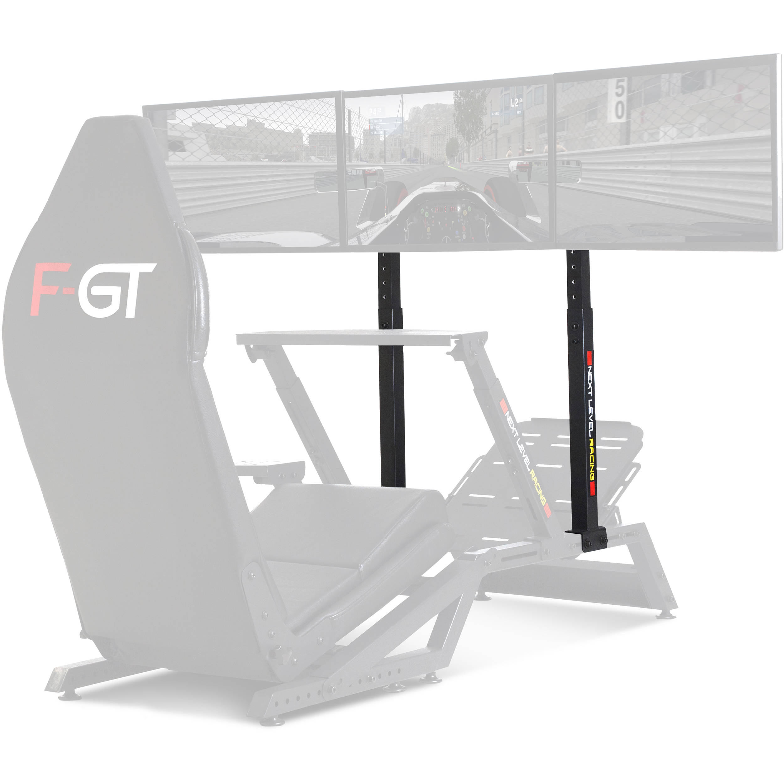 Next Level Racing NLR-A006 matte black monitor stand for F-GT Cockpit sim racing rig — view 11