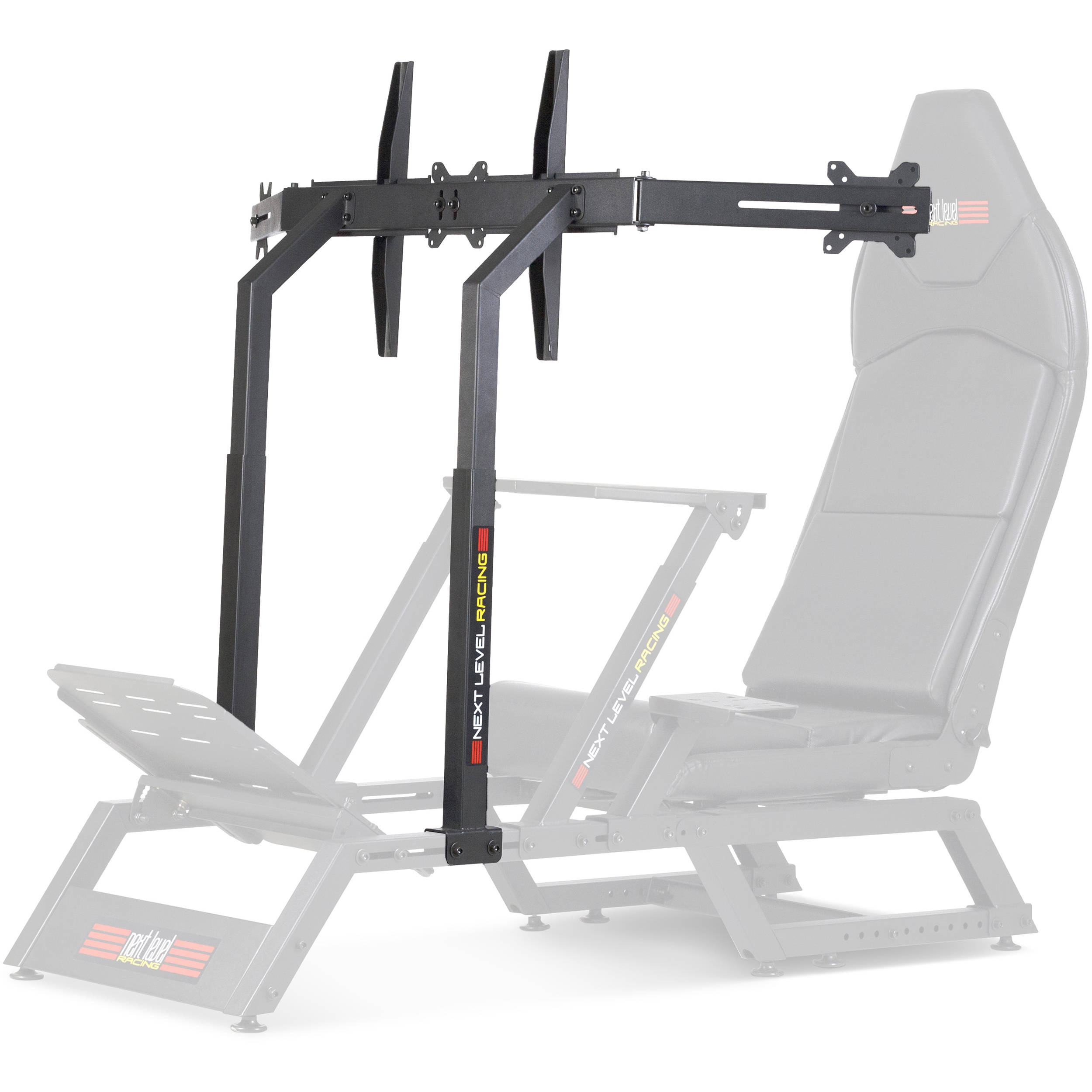 Next Level Racing NLR-A006 matte black monitor stand for F-GT Cockpit sim racing rig — view 2