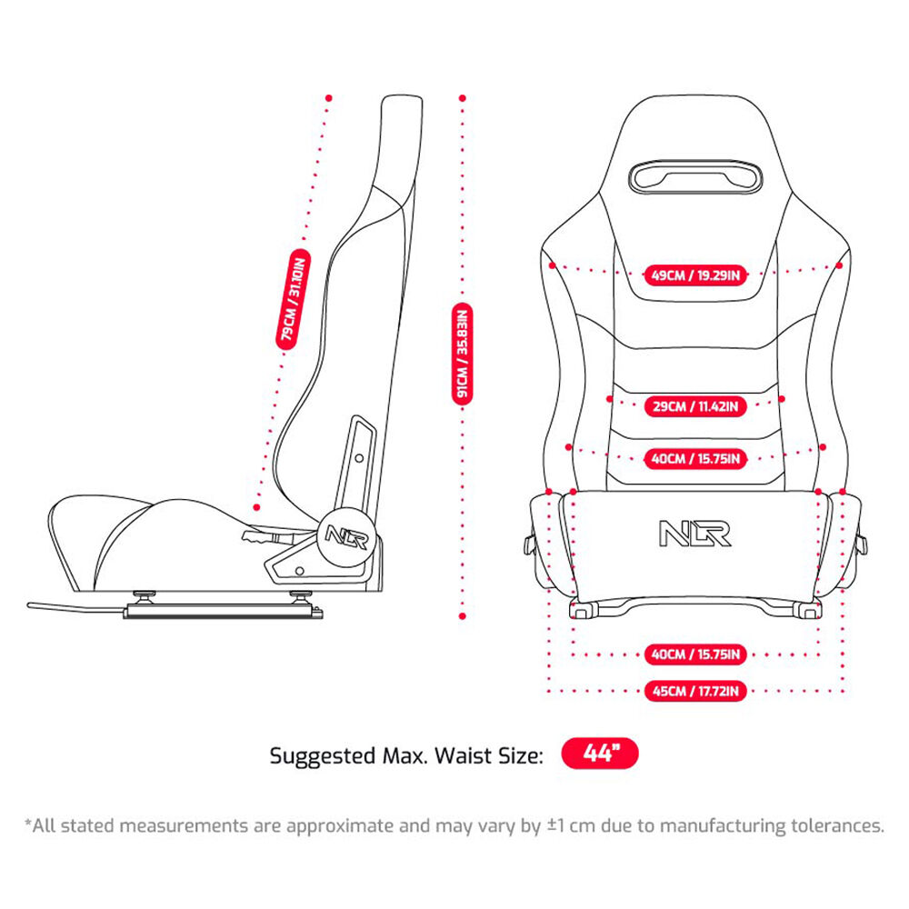 Next Level Racing NLR-E050 Elite Seat ERS3 sim racing seat for cockpit setups — view 12