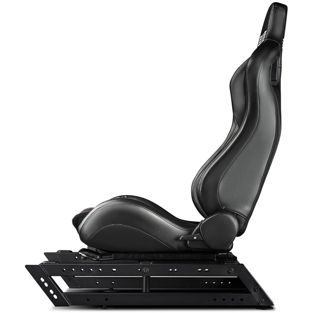 Next Level Racing Seat Add On attached to a Wheel Stand DD sim racing setup — view 4