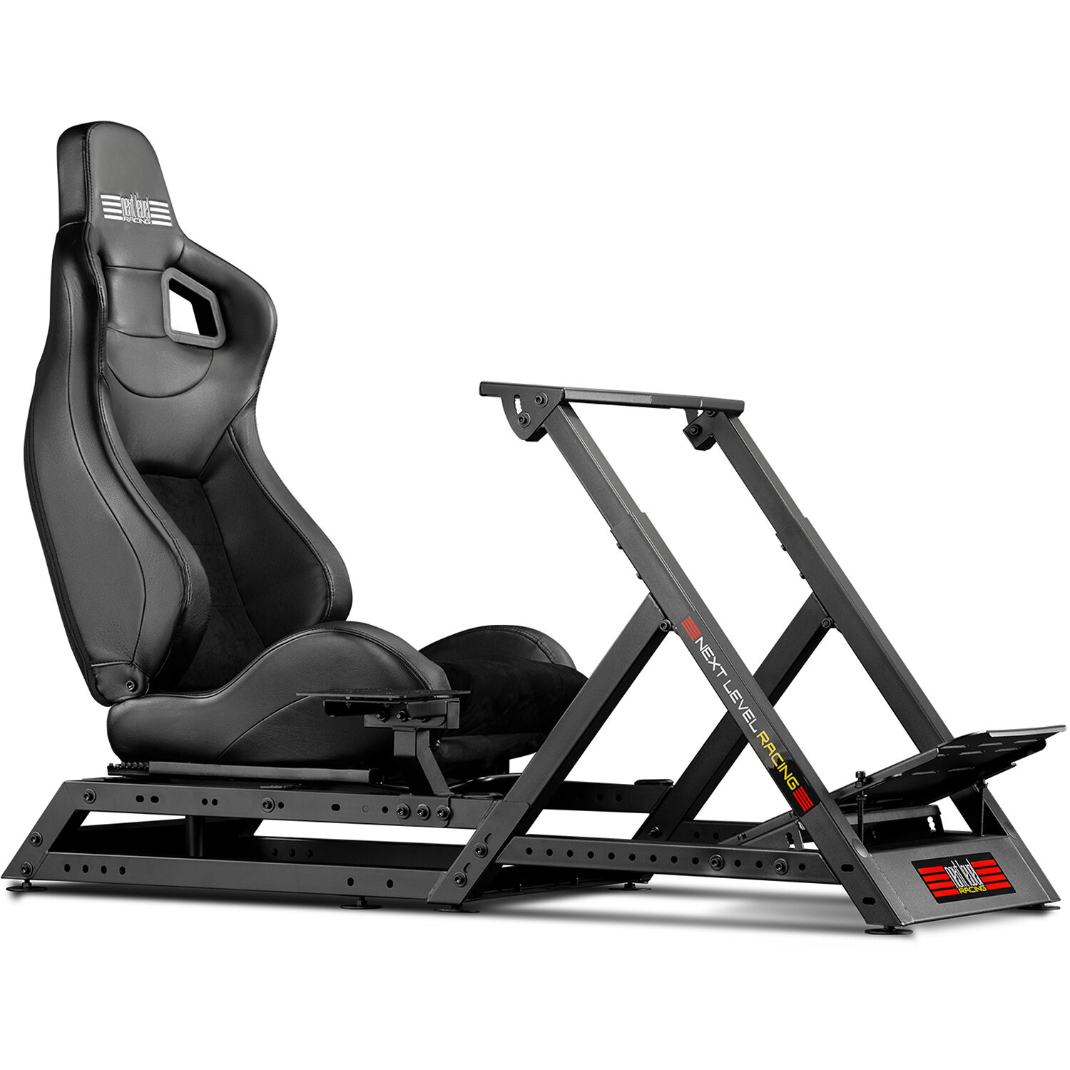 Next Level Racing Seat Add On attached to a Wheel Stand DD sim racing setup — view 6