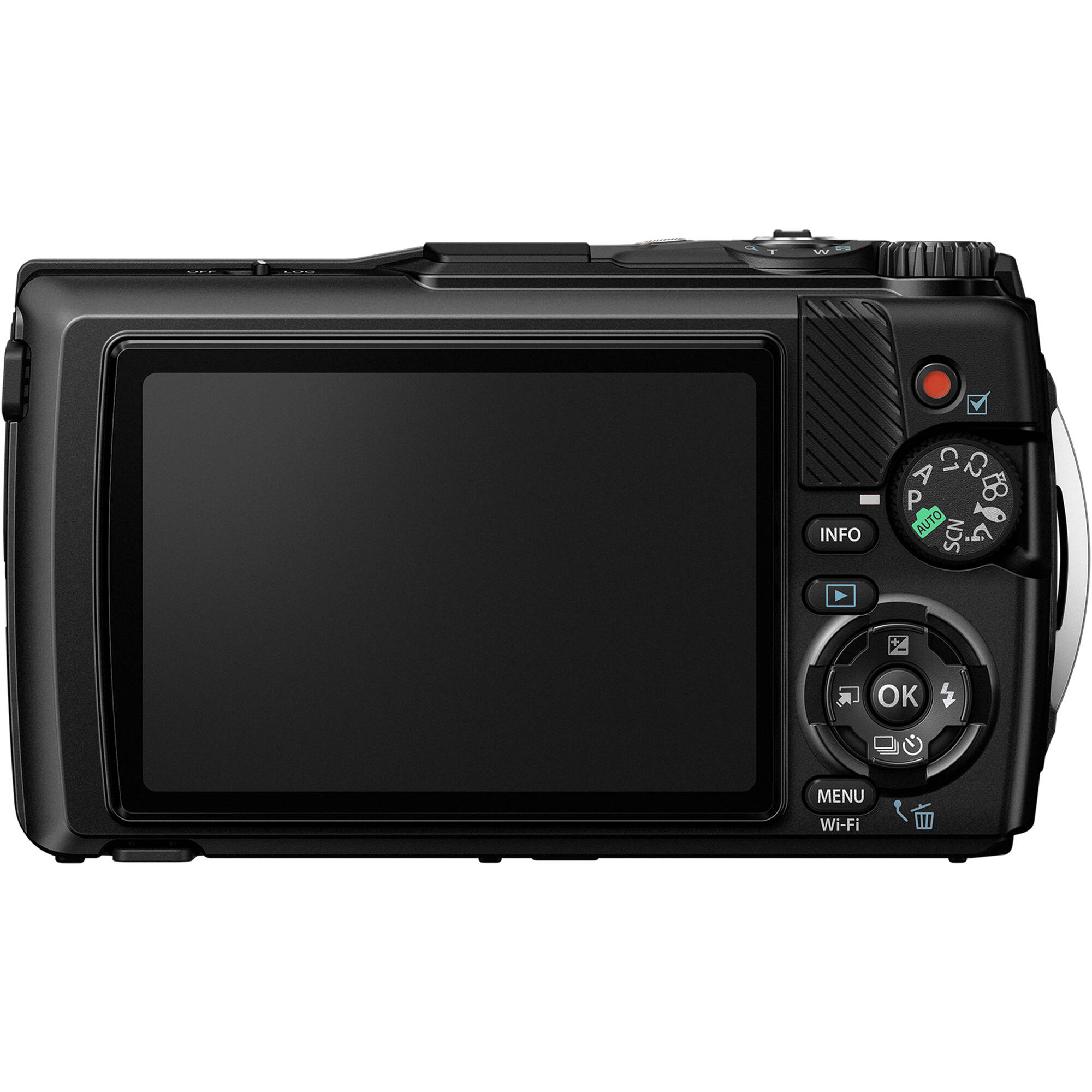 OM SYSTEM Tough TG-7 black rugged waterproof digital camera — view 2