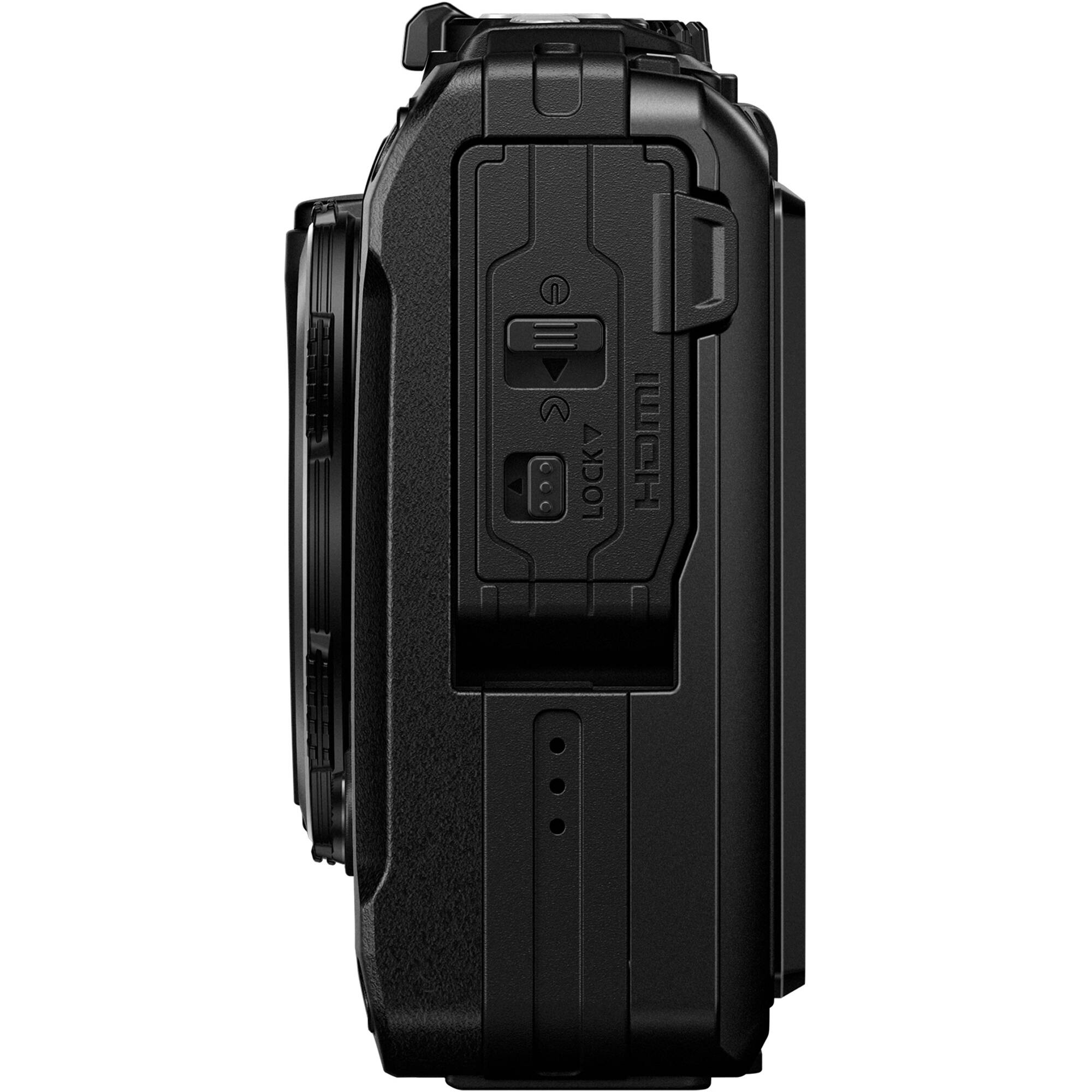 OM SYSTEM Tough TG-7 black rugged waterproof digital camera — view 4