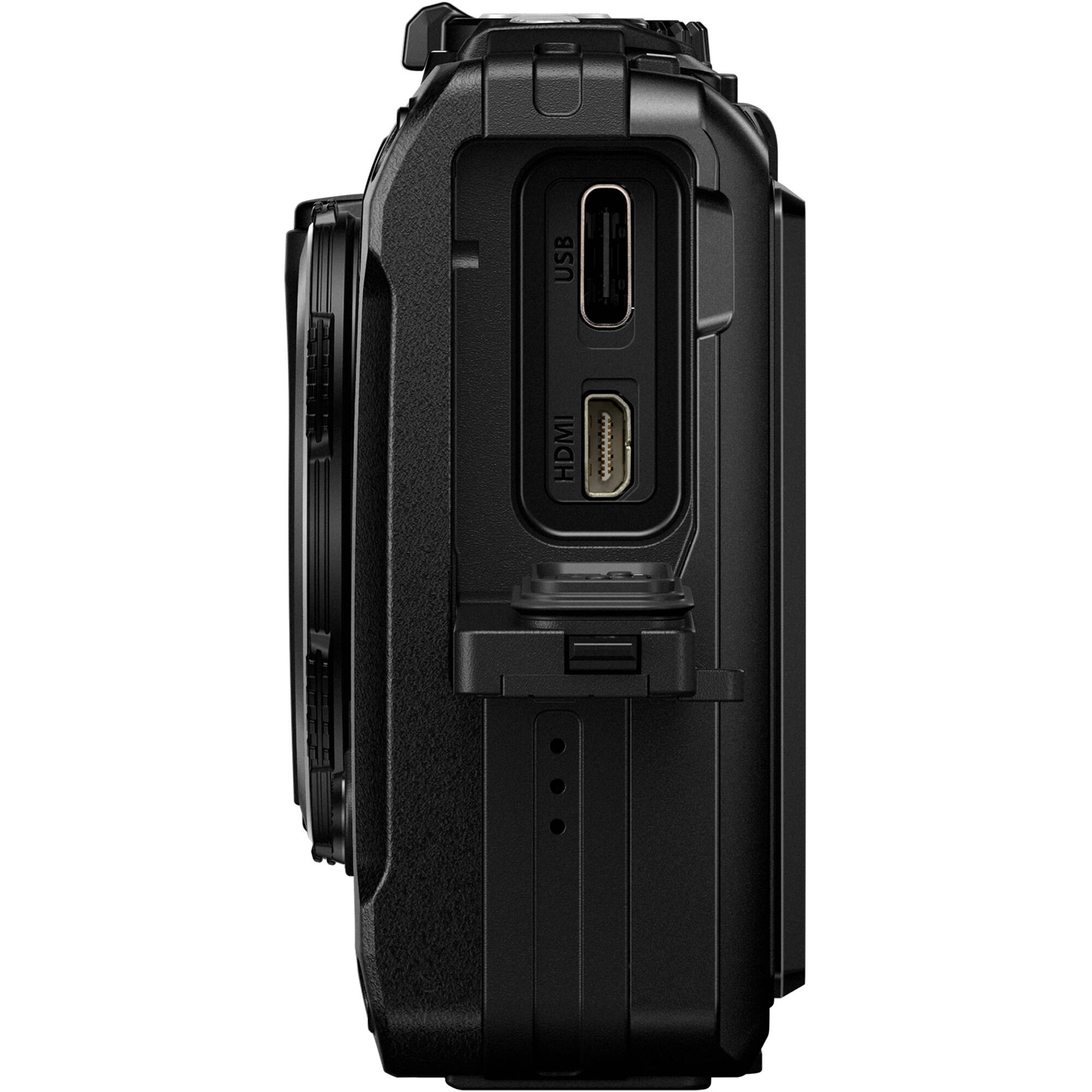OM SYSTEM Tough TG-7 black rugged waterproof digital camera — view 5