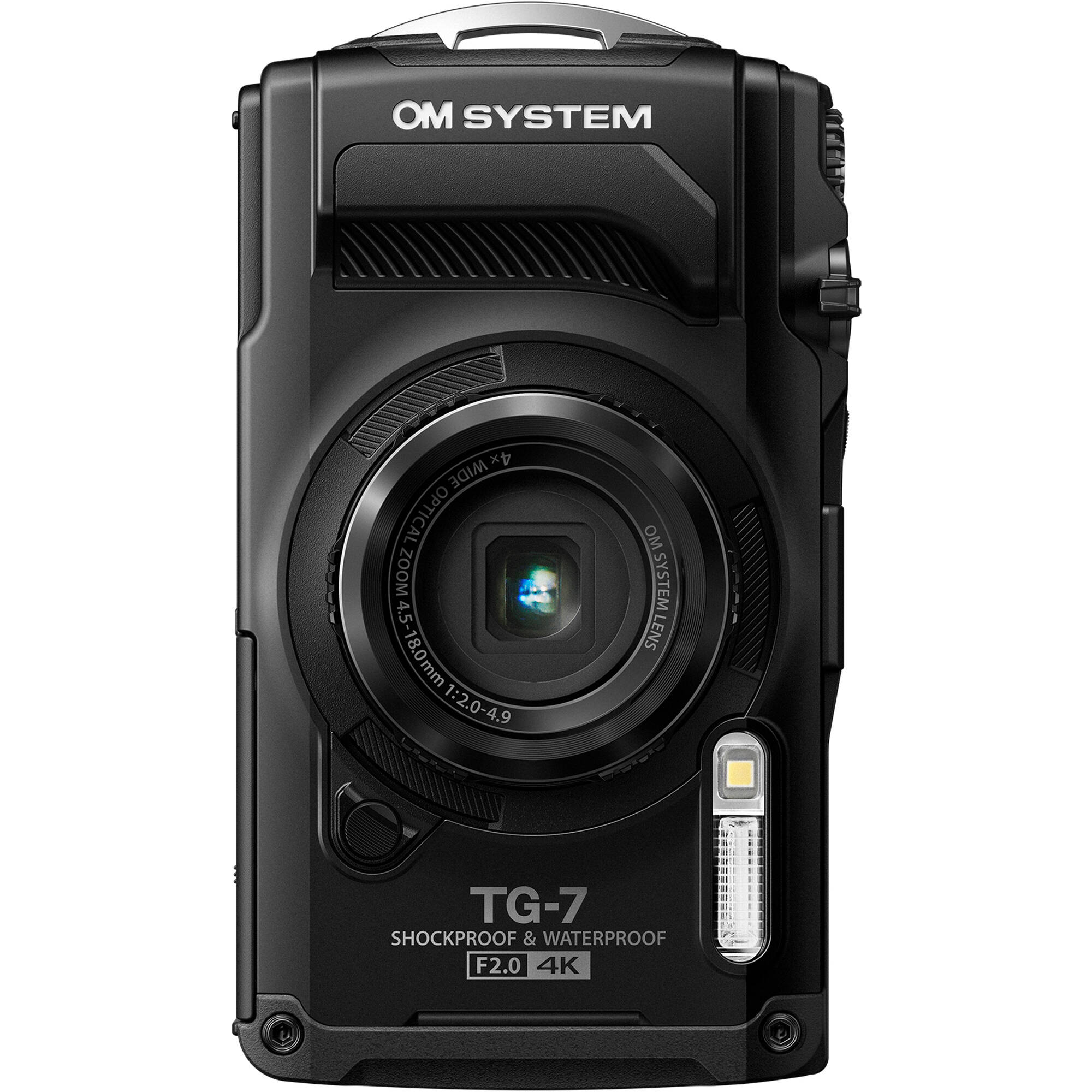 OM SYSTEM Tough TG-7 black rugged waterproof digital camera — view 6