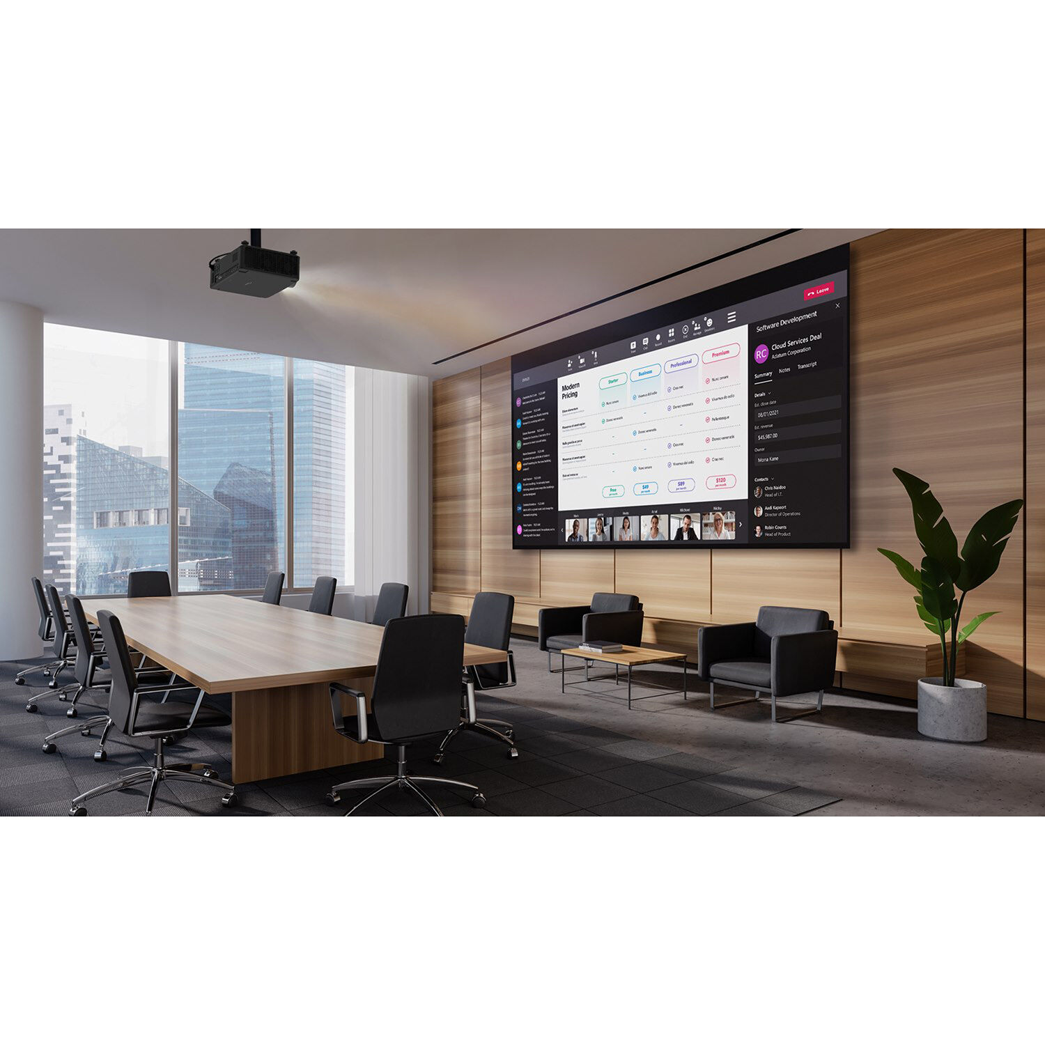 Optoma ZK810TST 4K UHD 8,600 lumen short throw laser projector for professional rooms — view 8