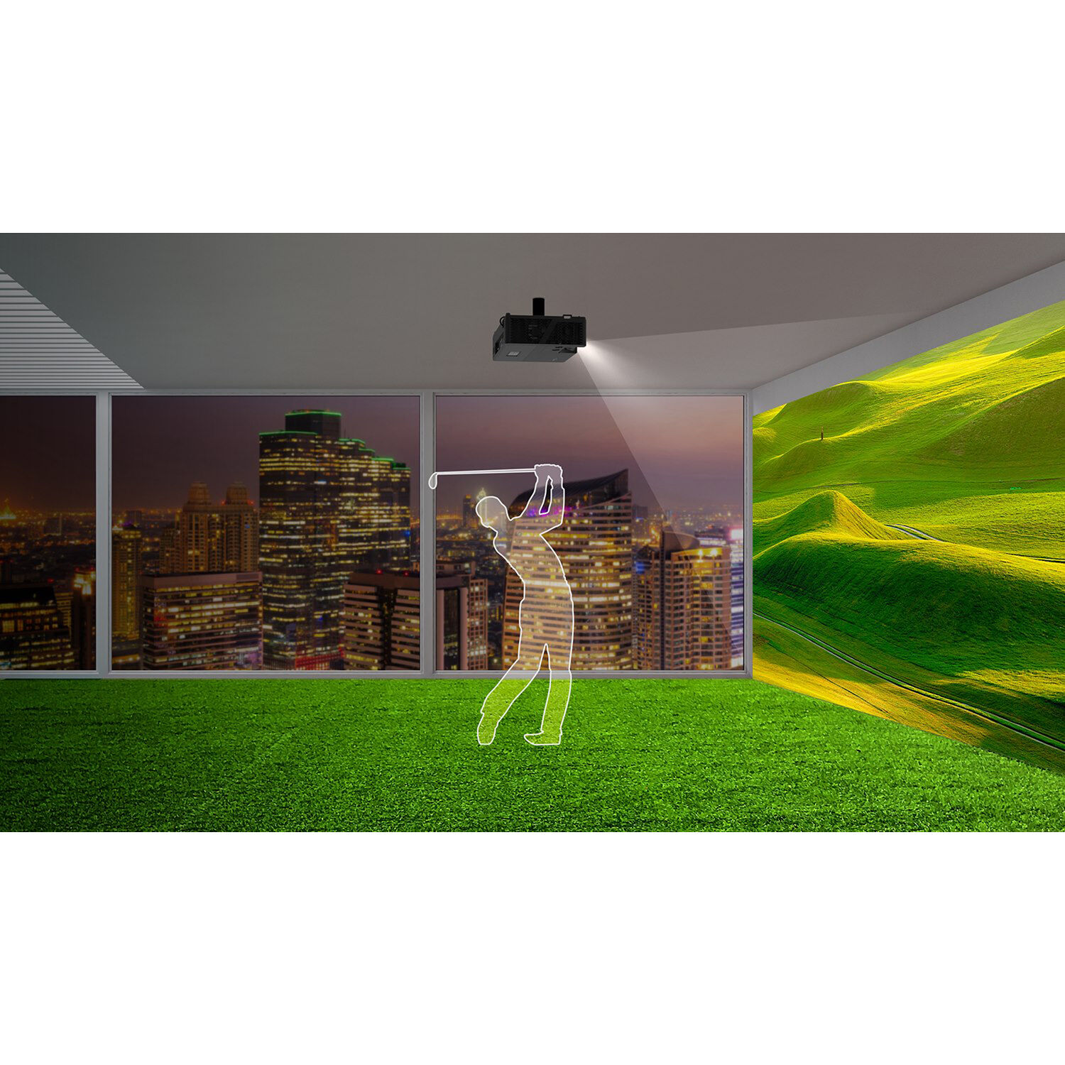 Optoma ZU507TST WUXGA 5,000 lumen short throw laser projector for immersive and simulation spaces — view 11