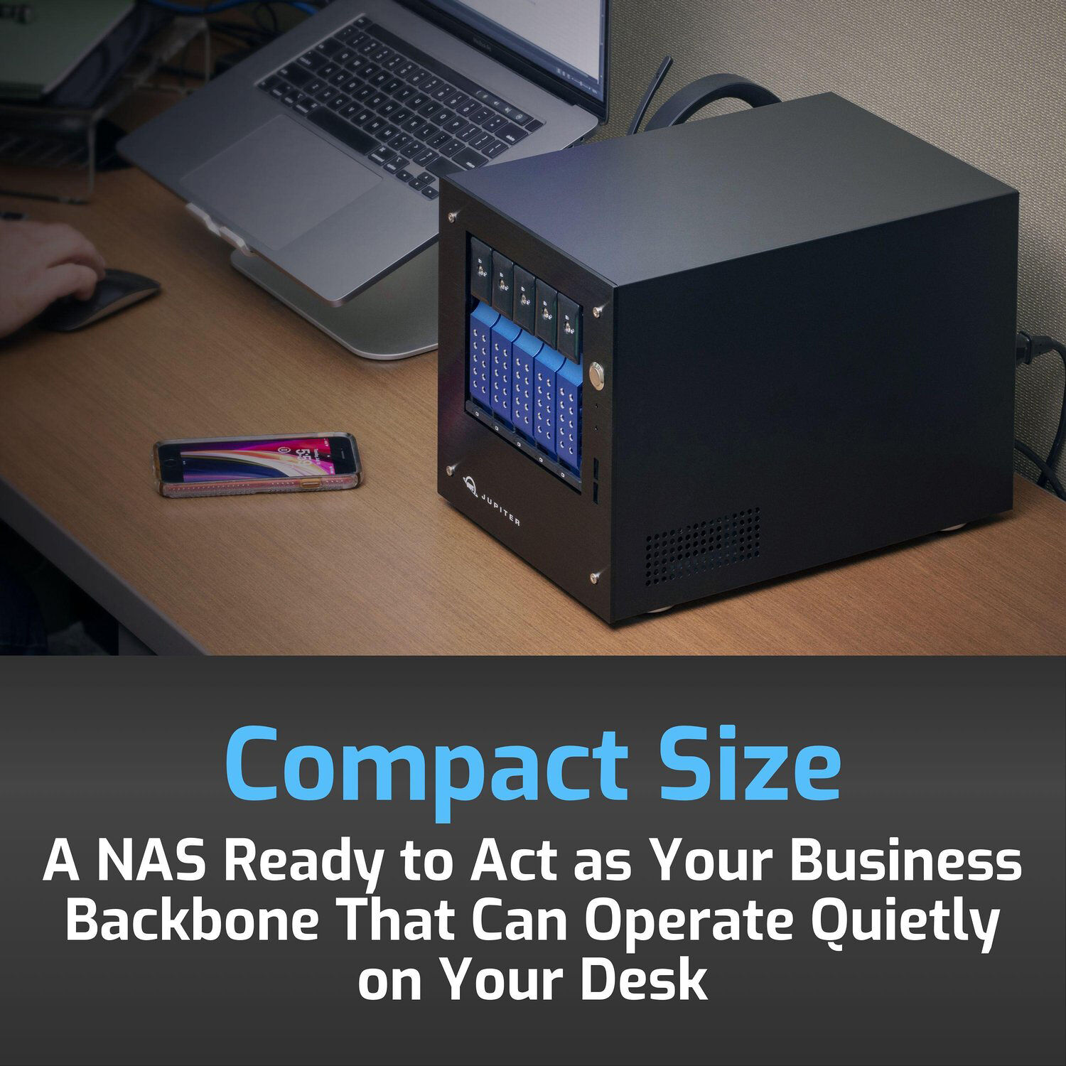 OWC JUPITER MINI 20TB 5-drive desktop NAS solution with enterprise-grade hardware — view 10