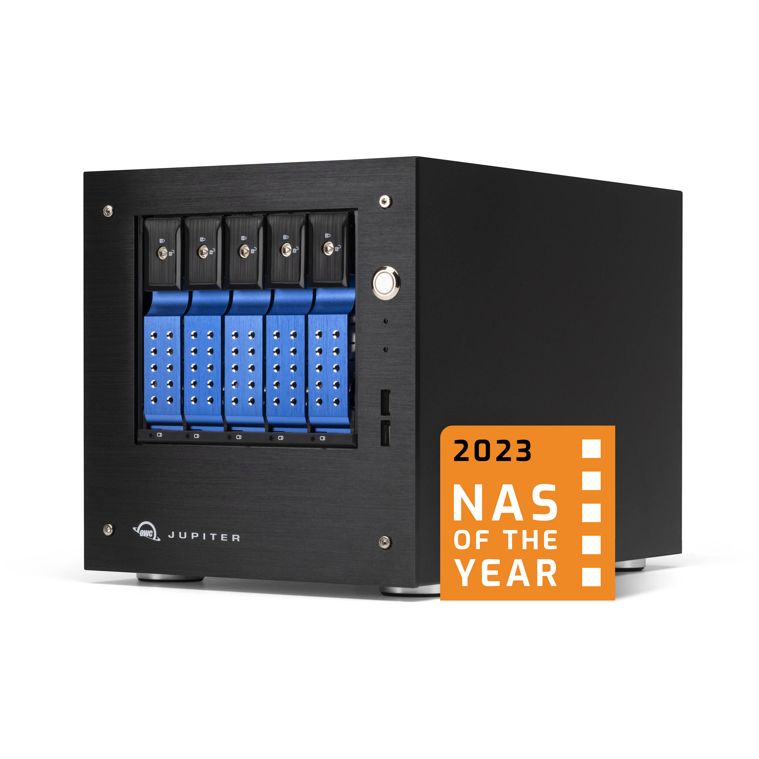 OWC JUPITER MINI 40TB 5-drive desktop NAS solution with enterprise-grade hardware — view 3