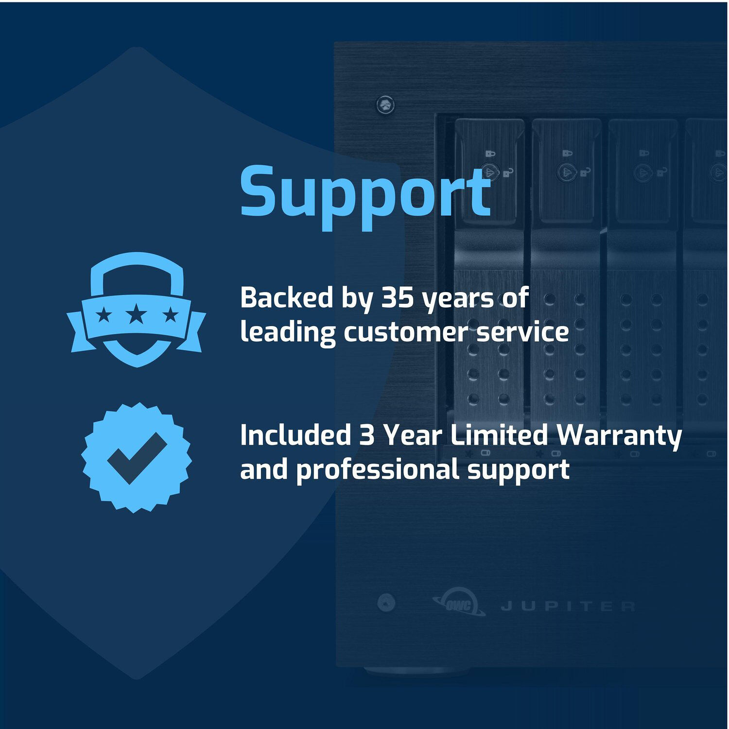 OWC Jupiter Mini 80TB 5-drive desktop NAS solution — view 11