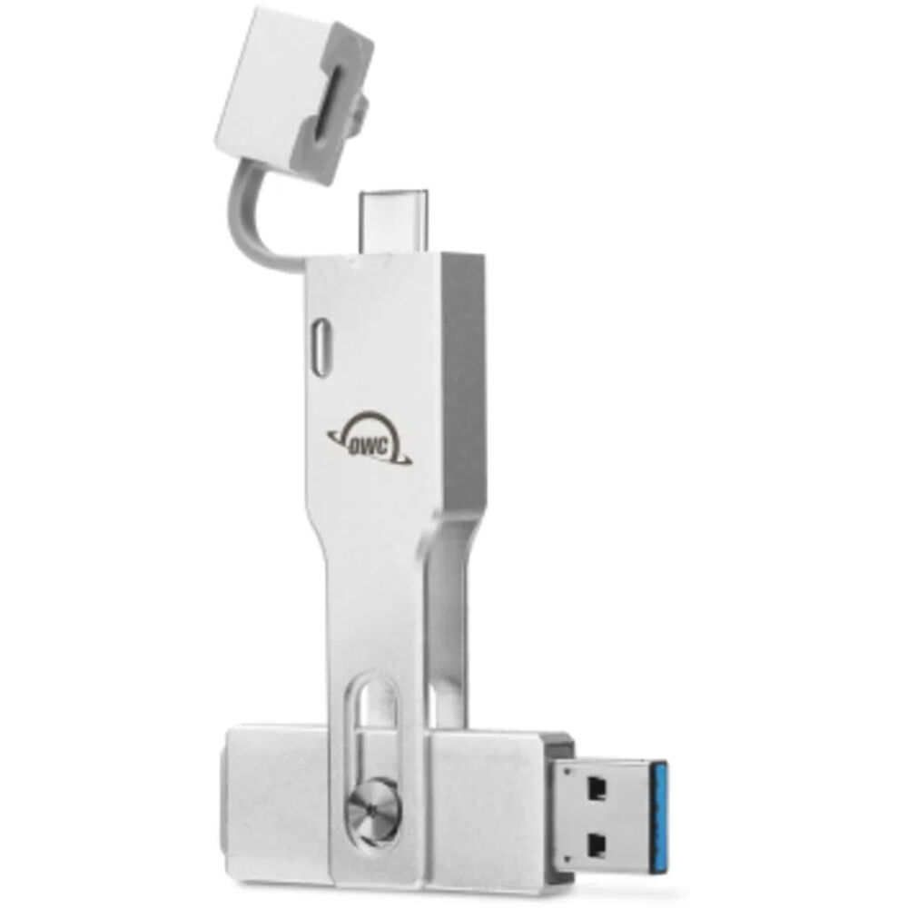 OWC 2TB Envoy Pro mini portable external SSD with USB-C and USB-A support — view 3
