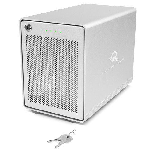 OWC Mercury Elite Pro Quad external 4-bay RAID enclosure for SATA hard drives and SSDs — view 5