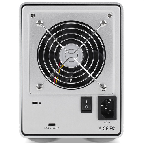 OWC Mercury Elite Pro Quad external 4-bay RAID enclosure for SATA hard drives and SSDs — view 6