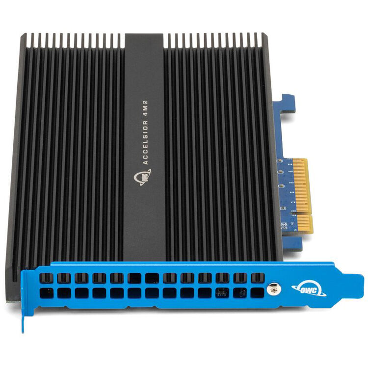 OWC Accelsior 4M2 2TB NVMe PCIe 3.0 x8 add-in card for high-performance storage — view 2