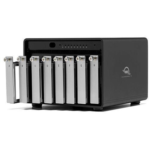 OWC ThunderBay 8 Enclosure desktop external storage enclosure with eight SATA drive bays — view 4