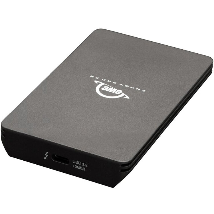 OWC 1TB Envoy Pro FX portable external SSD in black aluminum enclosure — view 5