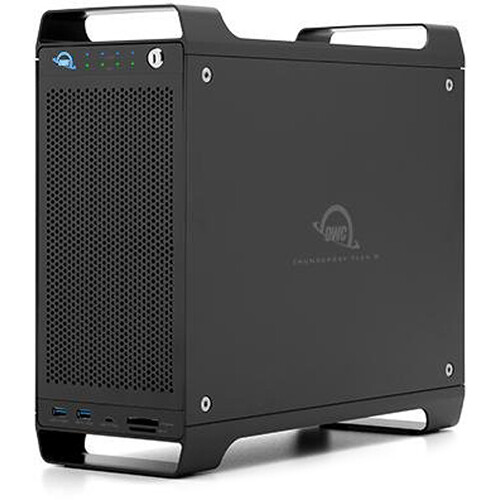OWC ThunderBay Flex 8 160TB hardware RAID storage dock and PCIe expansion enclosure — view 3
