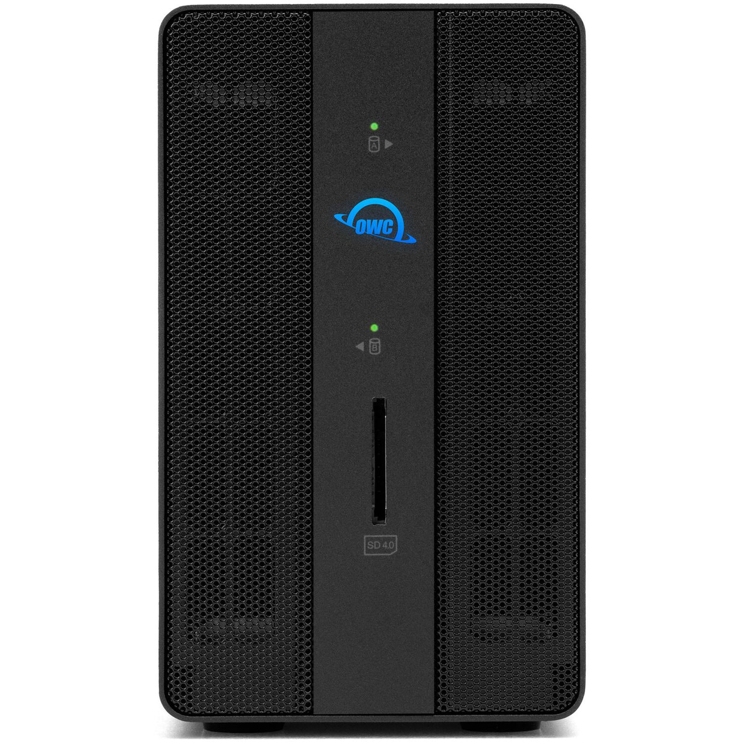 OWC Gemini Ultra X6 12TB Thunderbolt desktop storage with 6x NVMe, 2.5GbE, USB-A, SD reader, and HDMI — view 2