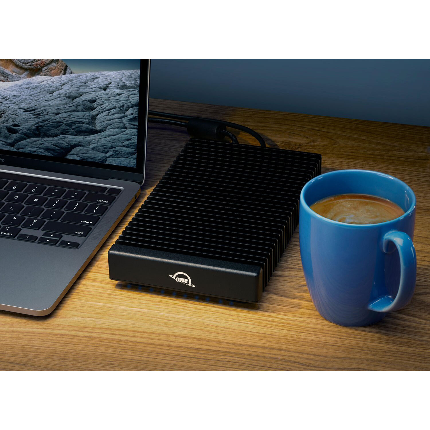 OWC 32TB ThunderBlade X8 external NVMe RAID drive with Thunderbolt 3 for high-speed media workflows — view 7