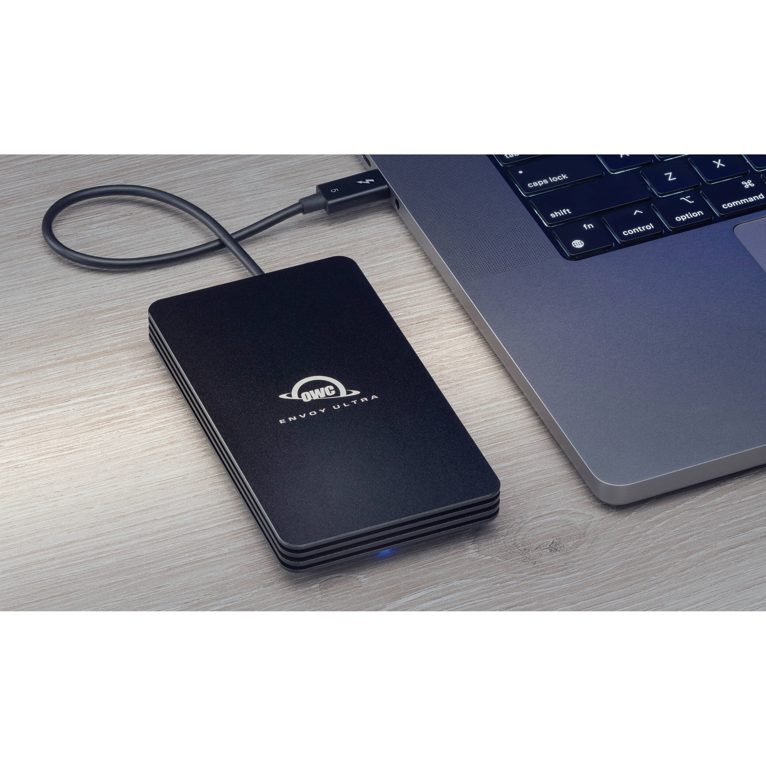 OWC 2TB Envoy Ultra portable SSD with Thunderbolt 5 cable and rugged IP66 protection — view 12