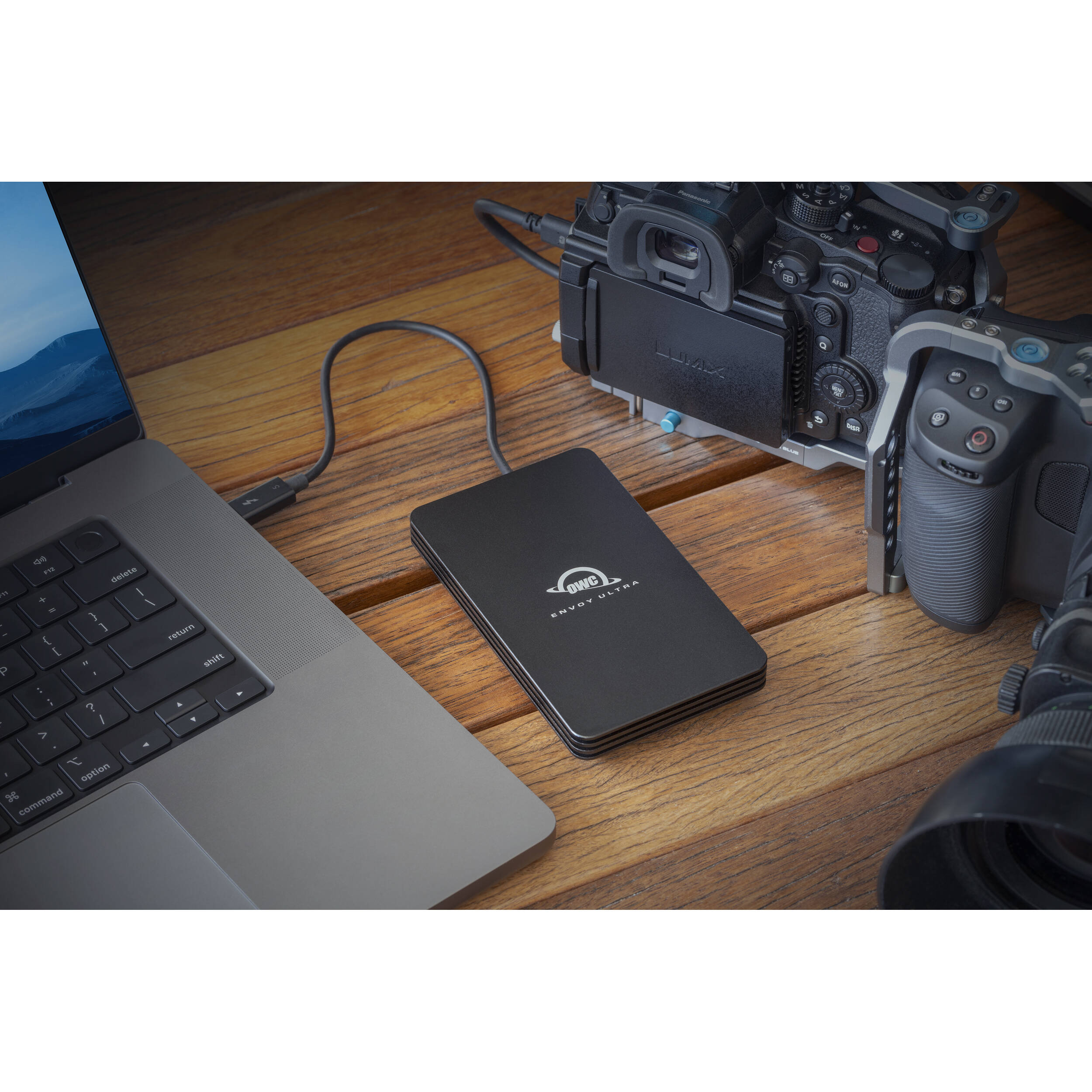 OWC 4TB Envoy Ultra portable SSD with Thunderbolt 5 cable and rugged IP66 enclosure — view 11