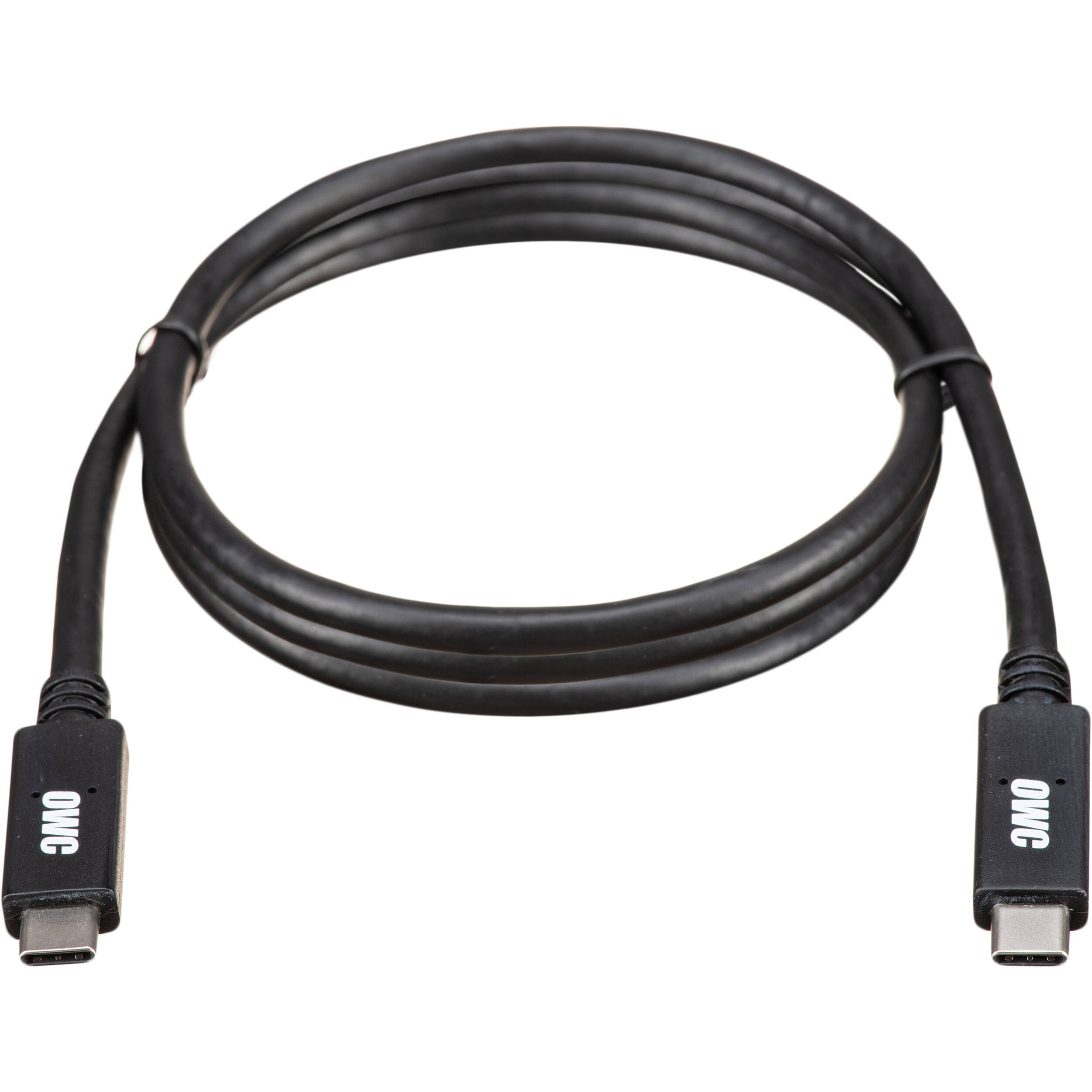 OWC 0.9 meter USB-C to USB-C cable for 10Gb/s data transfer and compact workstation connectivity — view 2