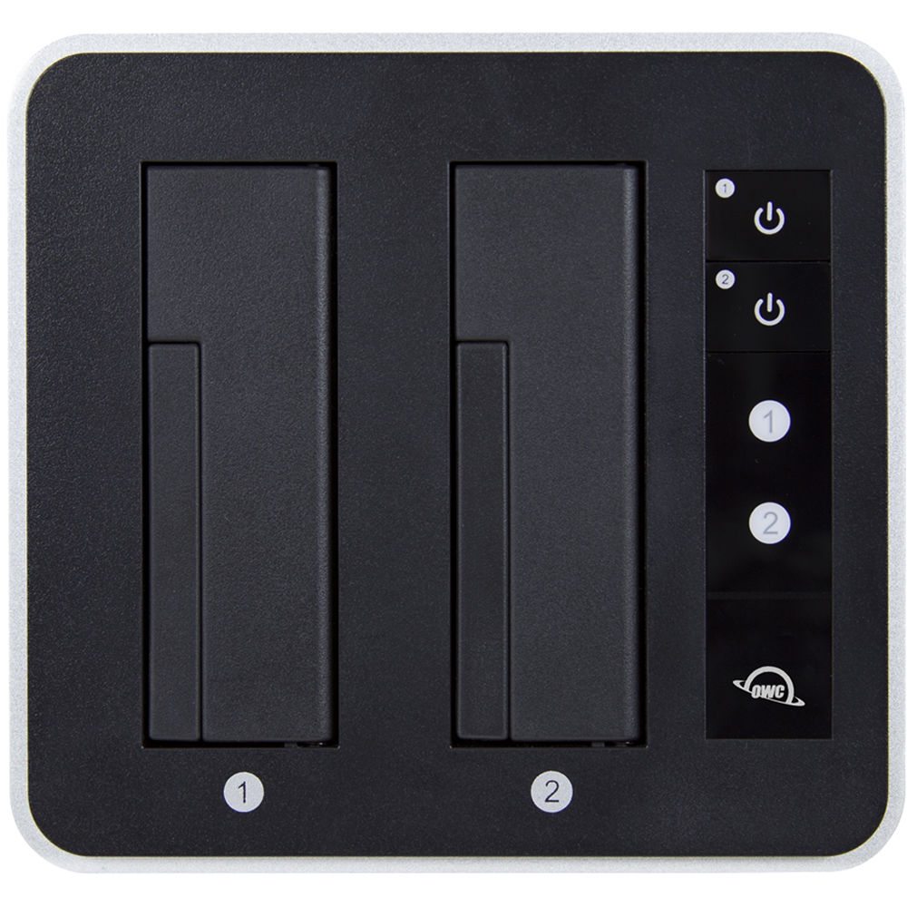 OWC Drive Dock USB 10Gb/s Dual bay SATA drive dock for 2.5-inch and 3.5-inch drives — view 4