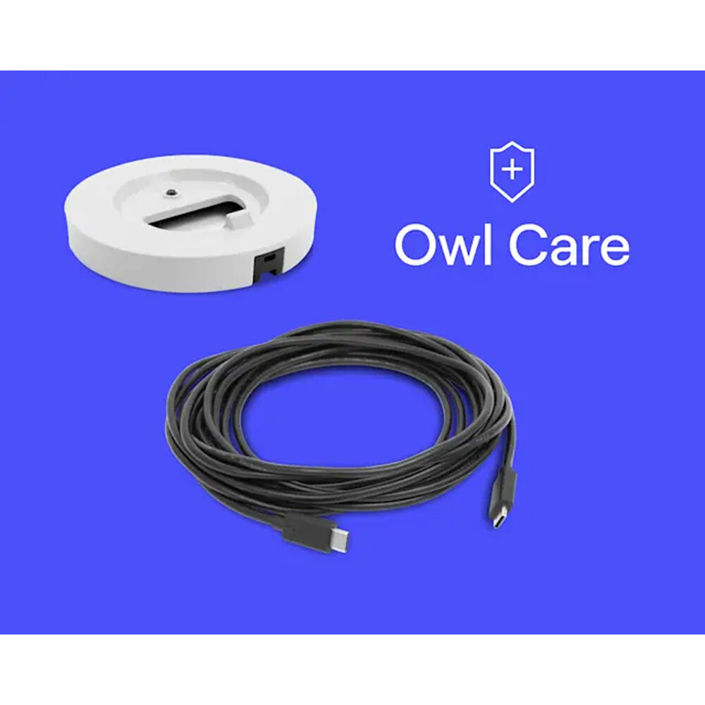 Meeting Owl 3 Premium Pack with table stand and 16 ft USB cable for hybrid meeting rooms — view 11