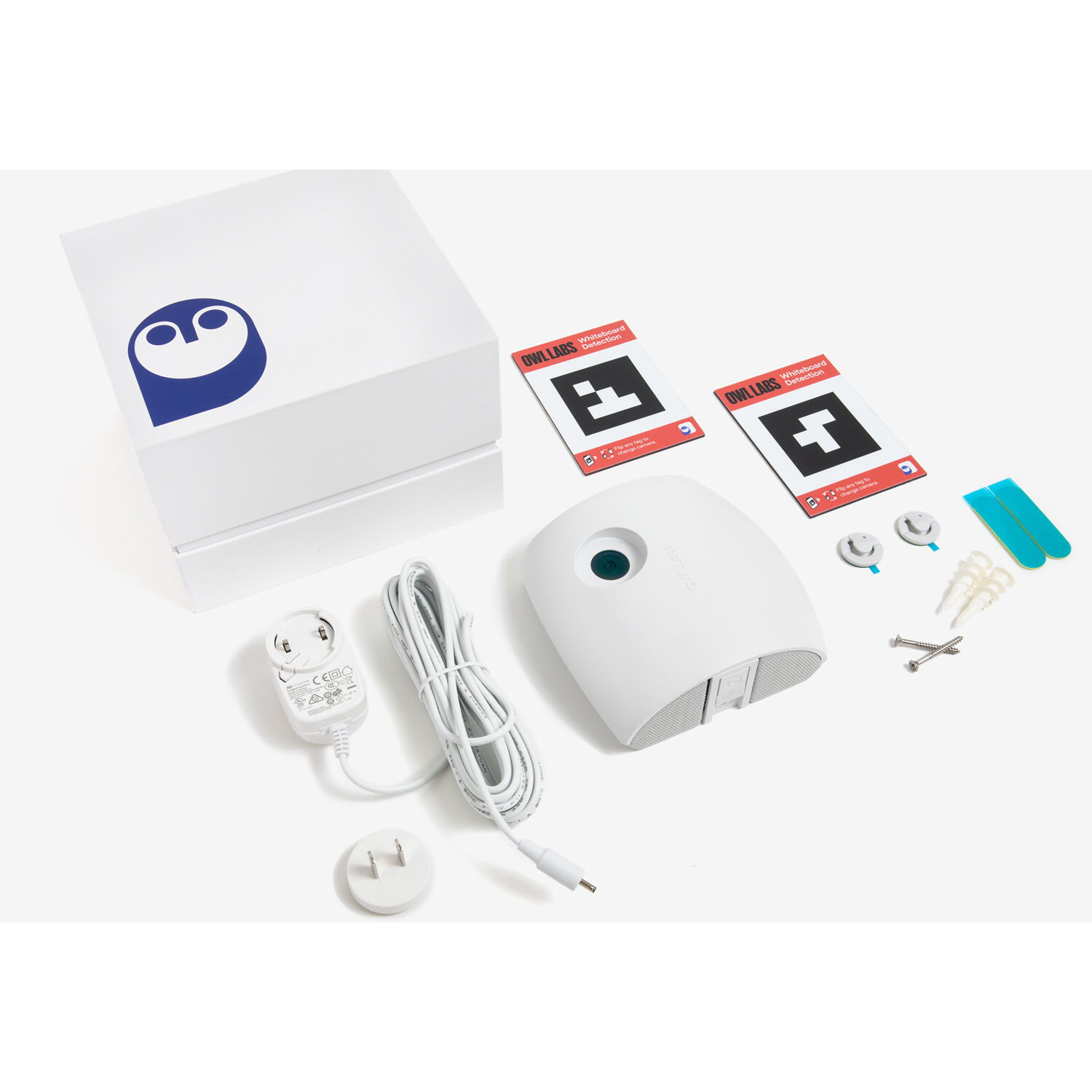 OWL LABS 4K webcam with Wi‑Fi and Bluetooth support for wall, ceiling, or tripod mounting — view 2