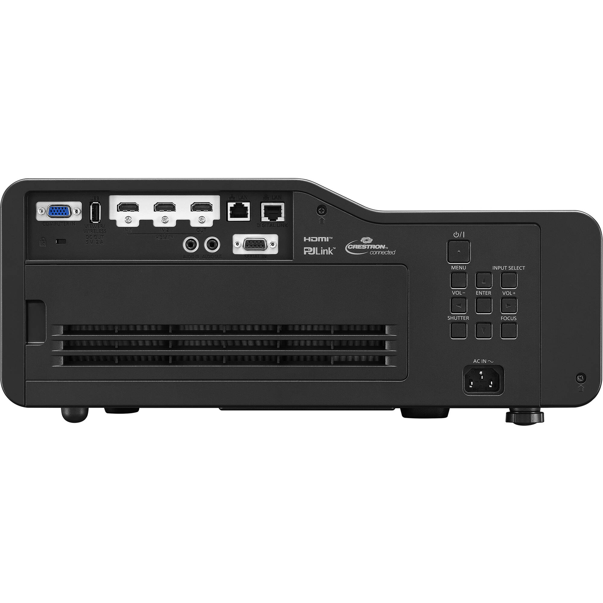 Panasonic PT-CMZ50BU ultra short throw laser projector in black, 5,200 lumens, WUXGA — view 6