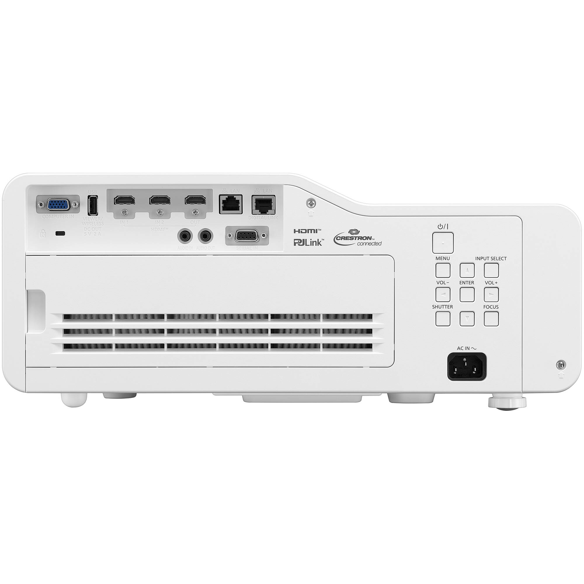 Panasonic PT-CMZ50U white ultra short throw laser projector for meeting rooms — view 6