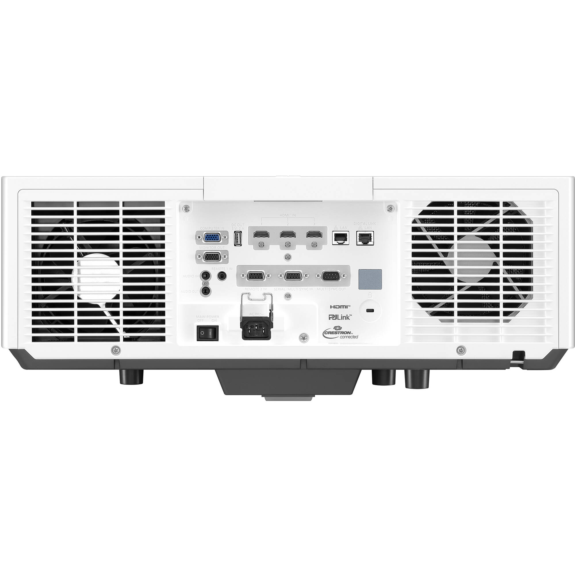 Panasonic PT-MZ782WU7 7,500 lumen WUXGA laser projector in white for enterprise installation — view 4