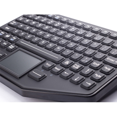 iKey SL-86-911-TP-USB-P rugged backlit keyboard with touchpad and emergency key — view 2