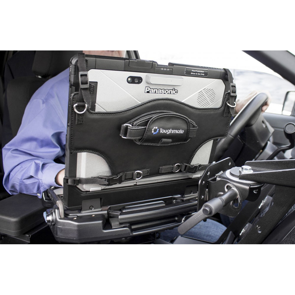 Infocase rotating handstrap for Panasonic CF-33 with shoulder strap and D-rings — view 4