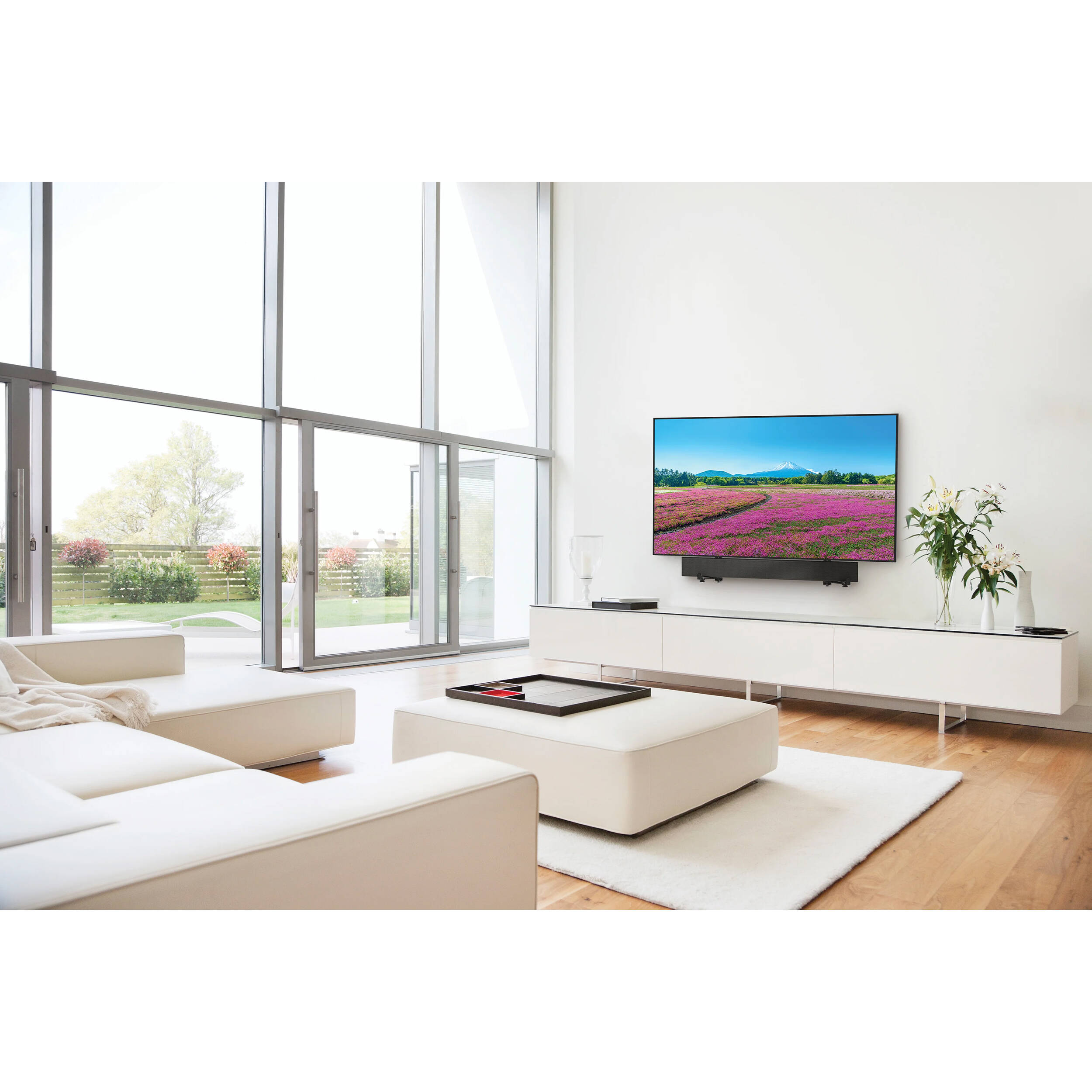 Peerless-AV universal sound bar mount for display-mounted audio installation — view 4