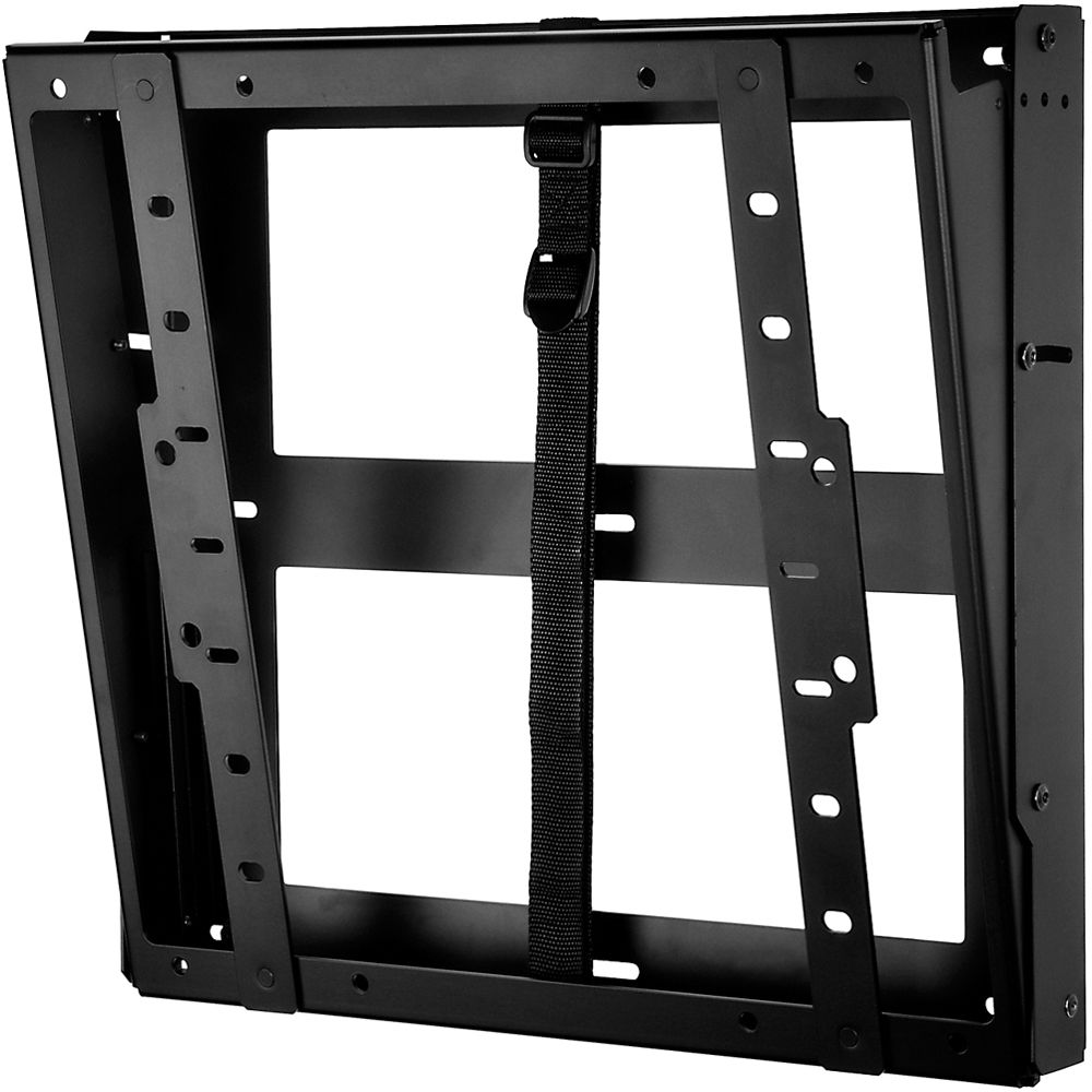 Peerless-AV DST660 black wall mount for media player or flat panel display — view 2