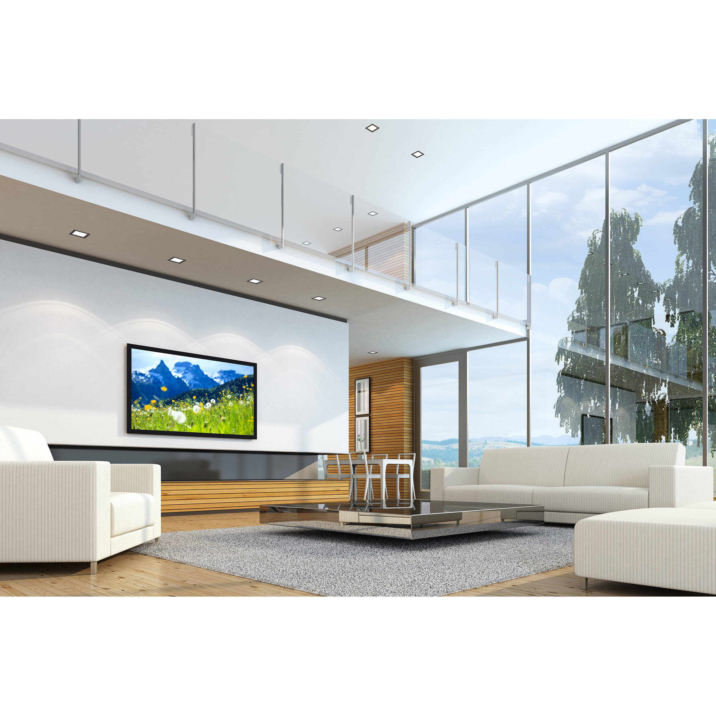 Peerless-AV IM771PU wall mount for flat panel display in black and white finish — view 2